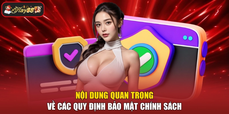Nội dung quan trọng về các quy định bảo mật chính sách